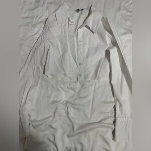 Women's White Button Down Shirt